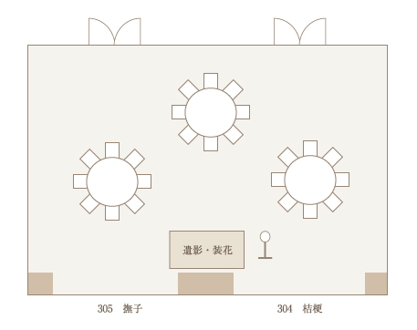 宴会場でのご法要・ご法事・お別れの会