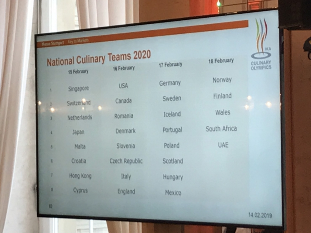 IKA Culinary Olympics（世界料理オリンピック）抽選会